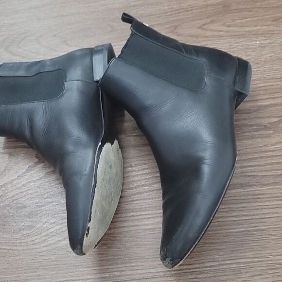 Tori Burch Black Bootie Mid Calf - Picture 4 of 11